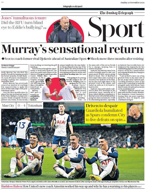 The Sunday Telegraph sports section