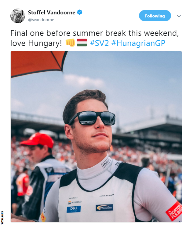 Stoffel Vandoorne Twitter