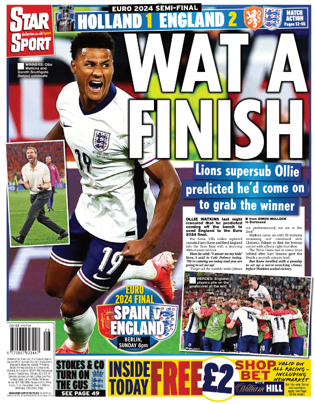 Daily Star back page