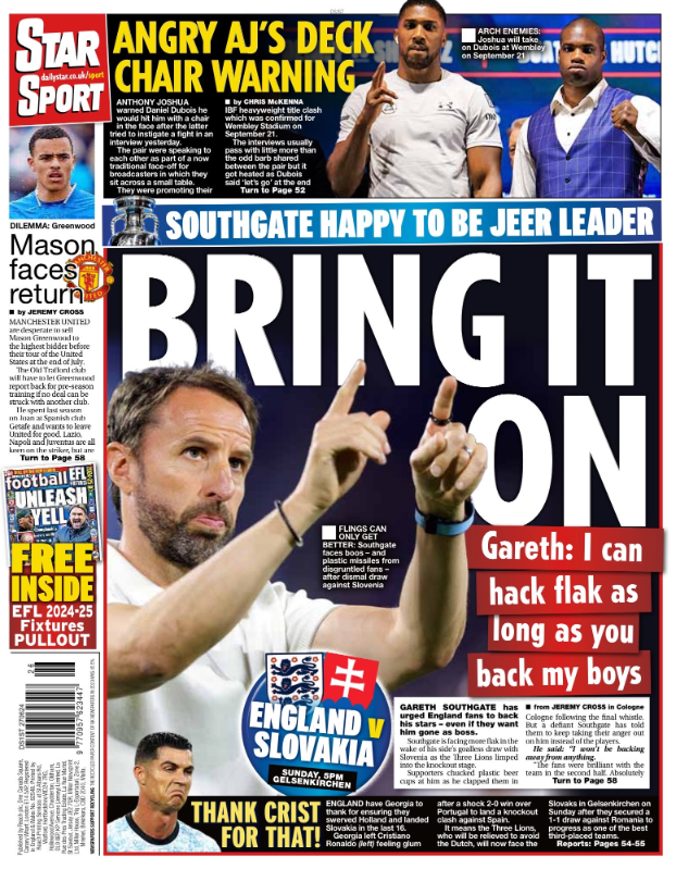 Star back page