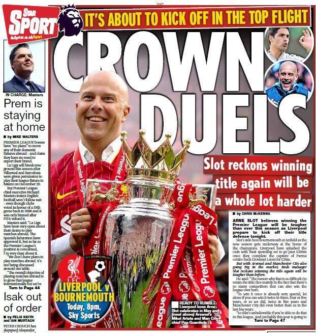 The back page of the Daily Star