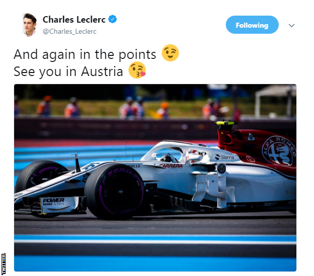 Charles Leclerc Twitter