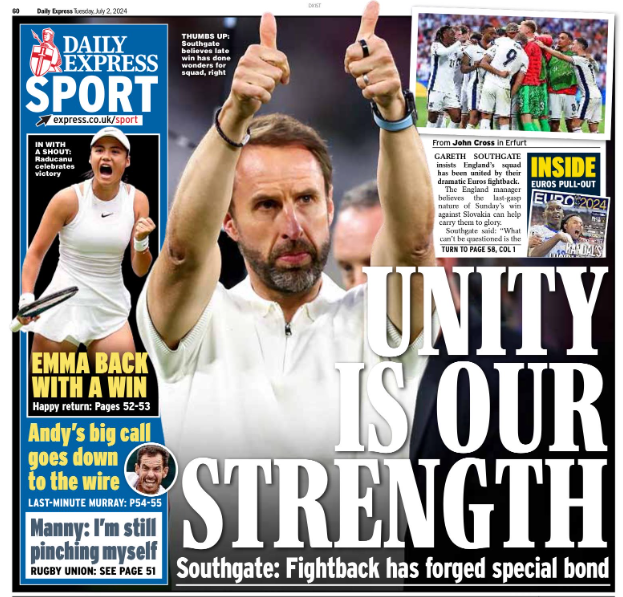 Express back page