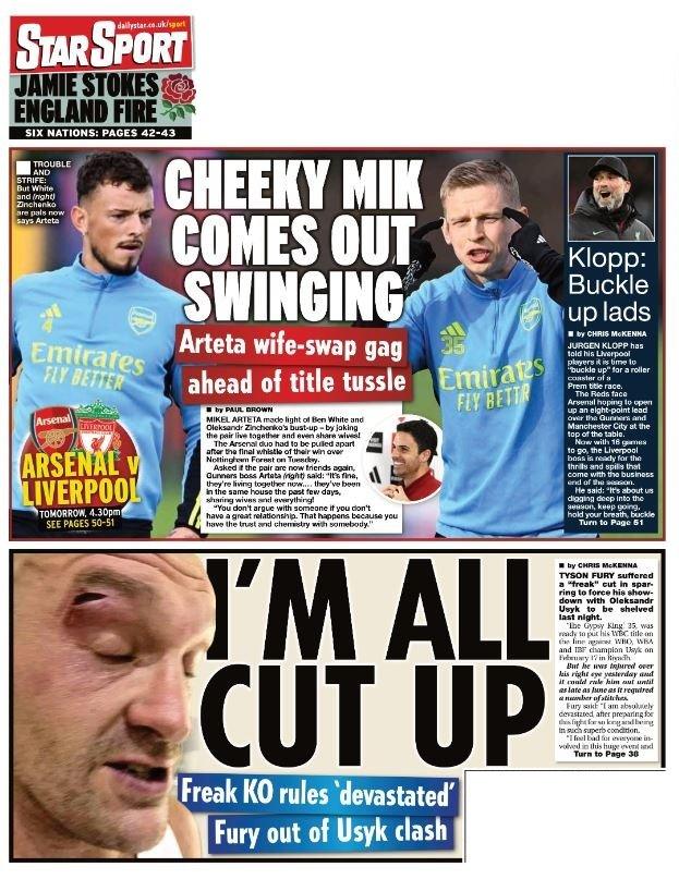 Back page of the Star
