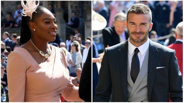 Serena Williams and David Beckham were among those at the Royal Wedding