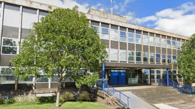 The current Huddersfield police station