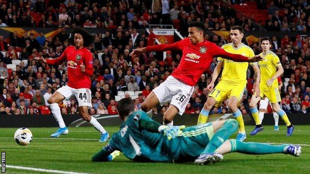 Mason Greenwood scored his first Manchester United goal when they beat Astana 1-0 in September