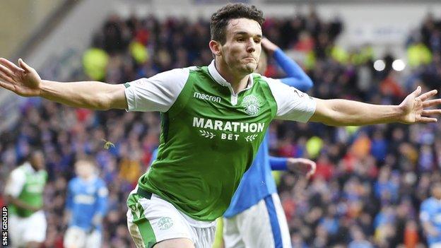 Hibs midfielder John McGinn