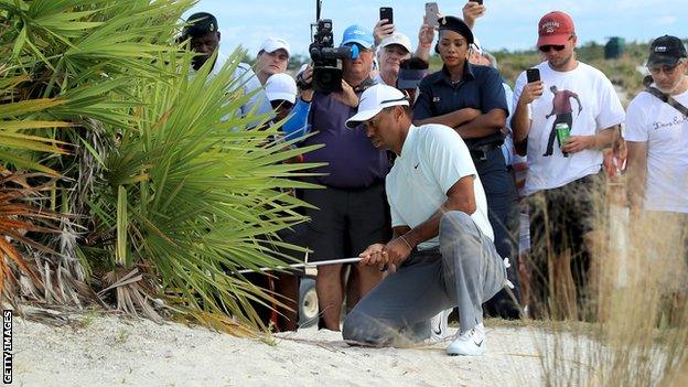 Tiger Woods at the Hero World Challenge