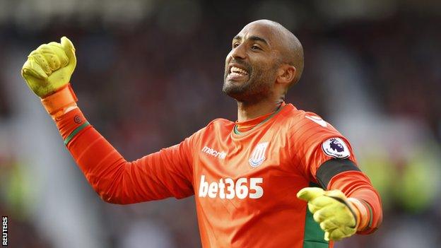 Stoke City keeper Lee Grant