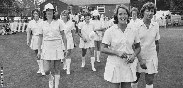 England women's team in 1973