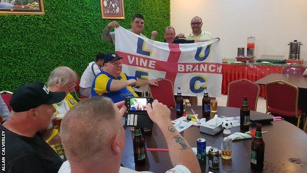 Leeds fans in Myanmar