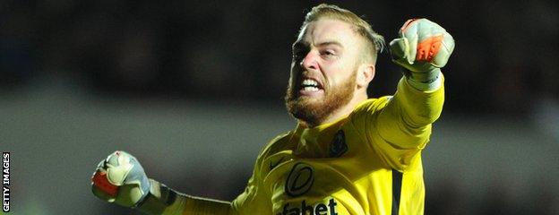 Blackburn Rovers goalkeeper Jason Steele