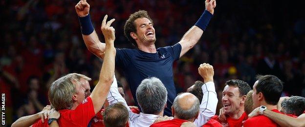 Murray collected a remarkable 11 points in Britain's success