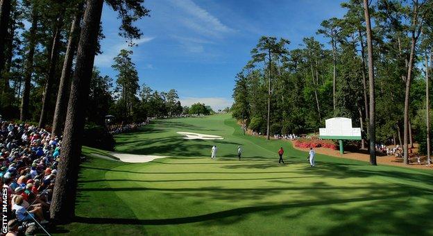 The 10th hole at Augusta