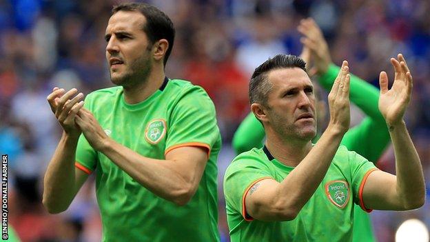 John O'Shea and Robbie Keane