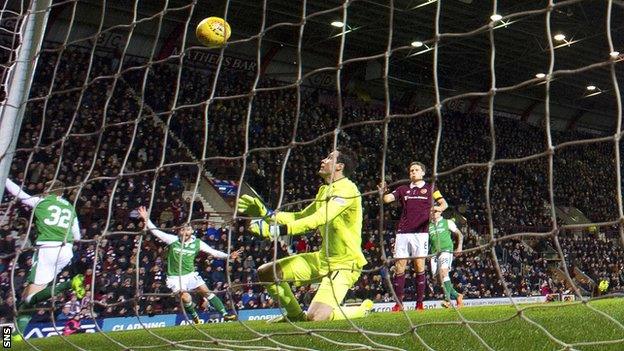 Oli Shaw celebrates before realising his "goal" is disallowed