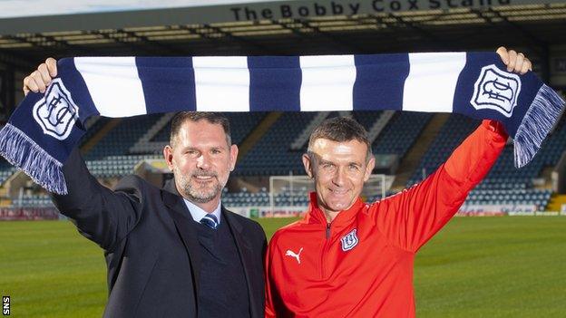 Dundee managing director John Nelms and Jim McIntyre