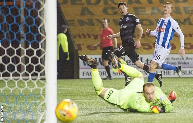 George Newell went close to finding an equaliser for Motherwell