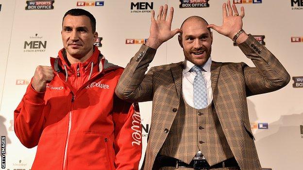 Tyson Fury and Wladimir Klitschko