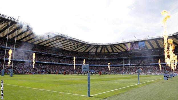 Premiership final at Twickenham