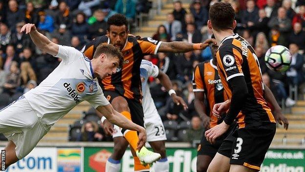 Hull lose against Sunderland