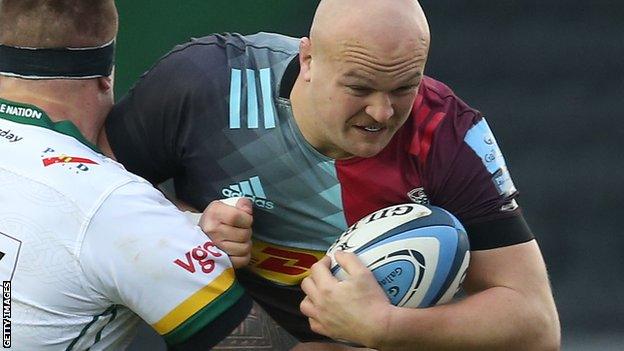 Harlequins back row Tom Lawday