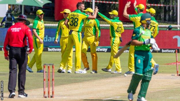 South Africa play one-day international against Australia