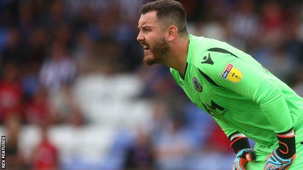 Former Macclesfield Town goalkeeper Rhys Taylor