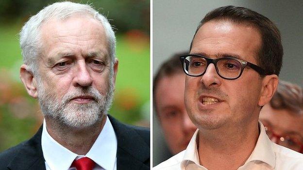 Jeremy Corbyn ac Owen Smith