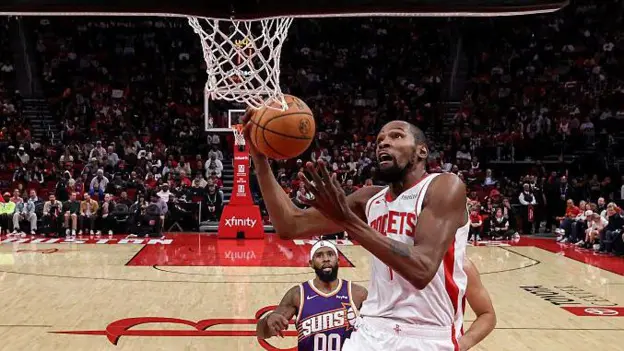 Durant alcanza los 31.000 puntos y los Rockets vencen a los Suns