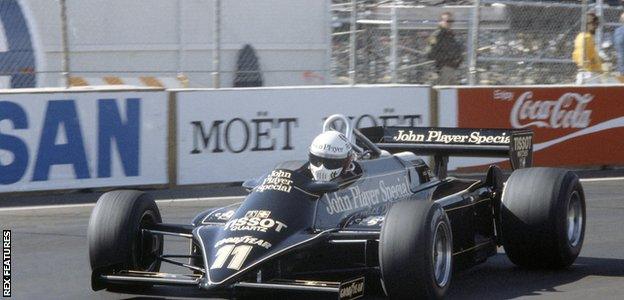 Elio De Angelis at the 1981 Ceasar's Palace Grand Prix