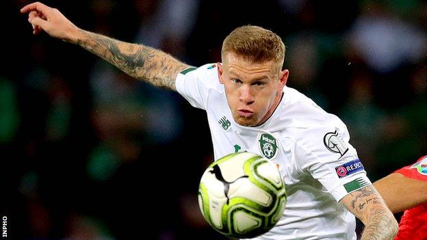 James McClean started in all 10 Euro 2020 qualifiers for the Republic of Ireland