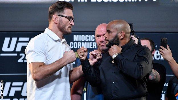 Stipe Miocic and Daniel Cormier