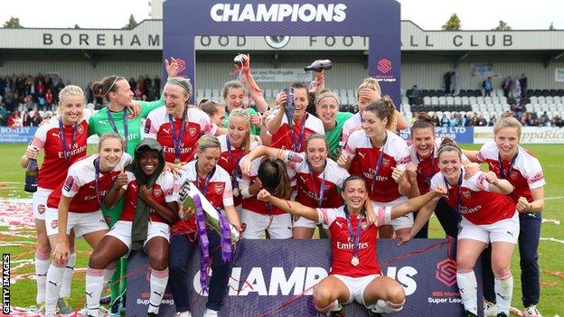 Arsenal are the reigning Women's Super League champions