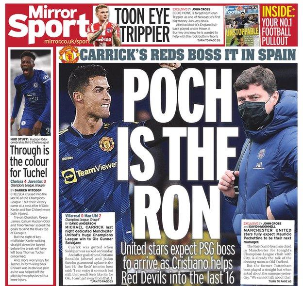 Daily Mirror back page