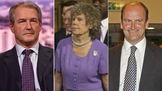 Owen Paterson, Kate Hoey and Douglas Carswell