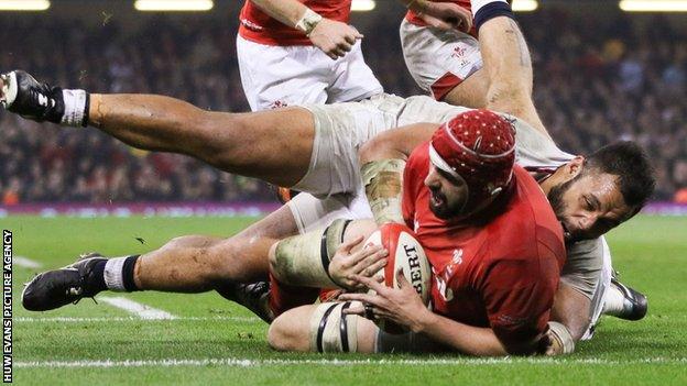 Wales lock Cory Hill has won 24 caps and scored two tries