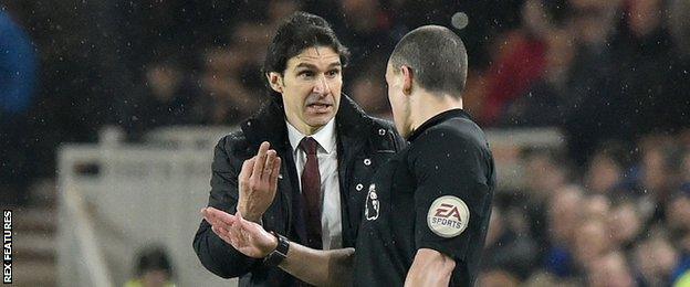 Aitor Karanka (left)