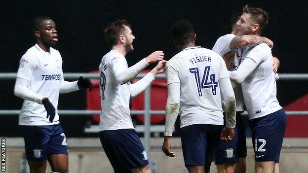Preston North End celebrate