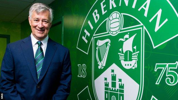 Ron Gordon's ambitious plans for Hibs are "on pause" due to the financial strain of Covid-19