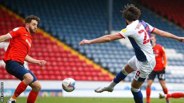 Ben Brereton has a shot for Blackburn