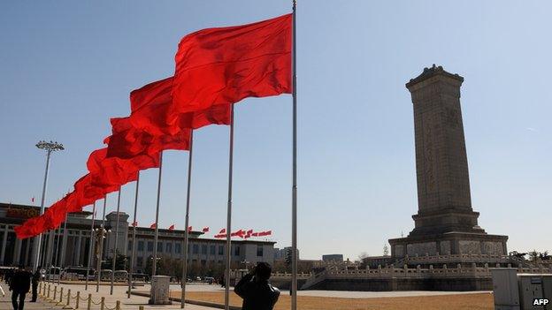 Chinese flags