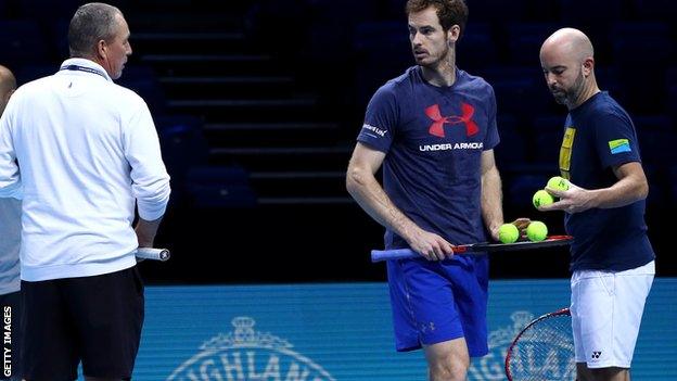 Ivan Lendl, Andy Murray and Jamie Delgado