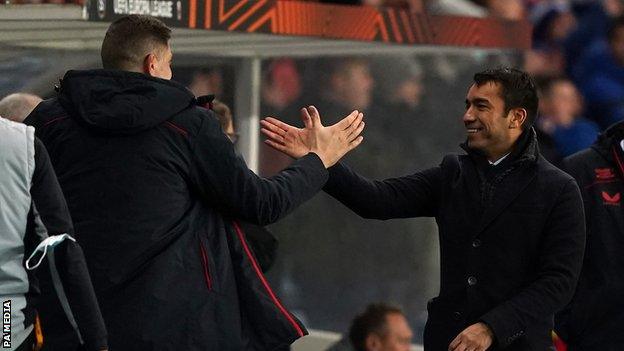 Giovanni van Bronckhorst enjoyed victory in his first game in charge of Rangers