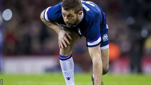 Greig Laidlaw in action against Wales