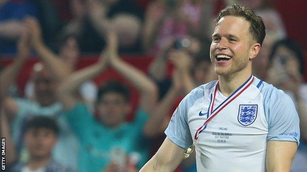 Olly Murs playing Soccer Aid 2016