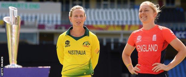 Australia captain Meg Lanning and England skipper Heather Knight