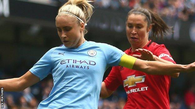 Manchester City v Manchester United in WSL