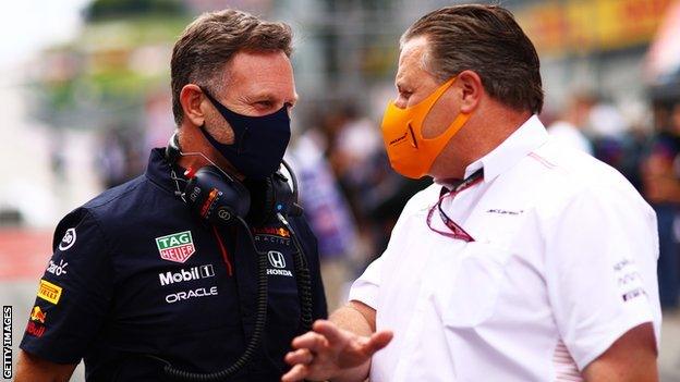 Christian Horner and Zak Brown